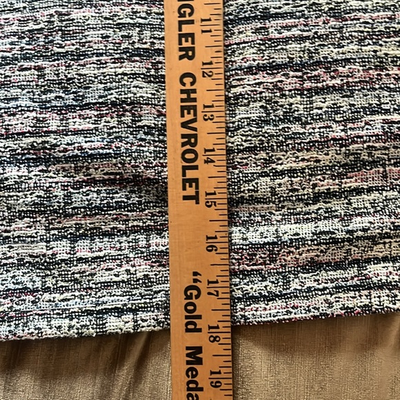 Loft Mini Skirt Wrap Style Size Small Striped Terrycloth Textue - Picture 9 of 9